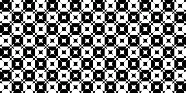 黒と白のシームレスな抽象パターンベクトルイラスト — ストックベクタ