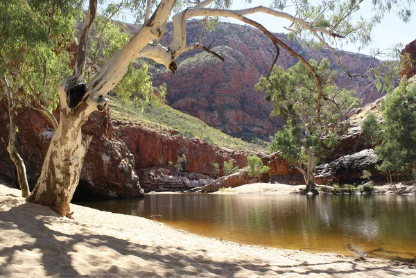 Mooie dag in Ormiston Gorge, Centraal-Australië — Stockfoto