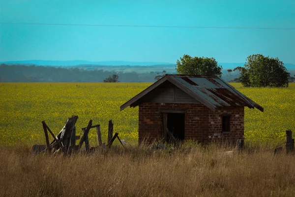 Alter verlassener Bauernschuppen in ländlichem Australien — Stockfoto