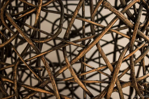 Beyaz arka plan üzerinde dokuma üzüm tanged