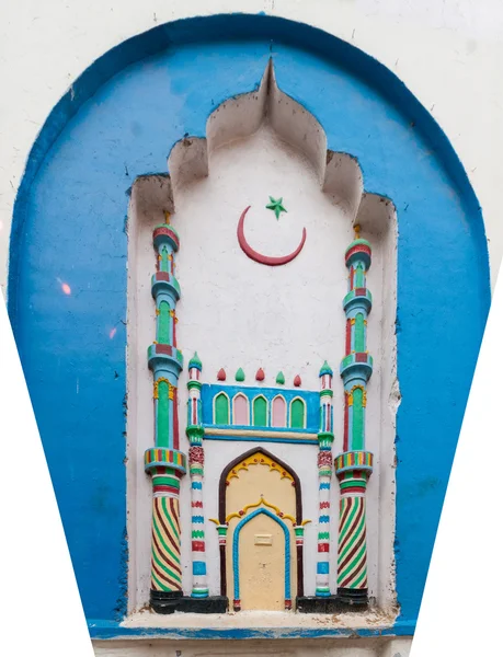 Bild på yttre väggen i Kajimar moskén. — Stockfoto