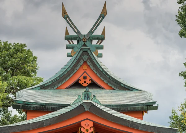 Windmolen zoals dakopbouw op Fushimi Inari-Taisha Shinto Shri — Stockfoto
