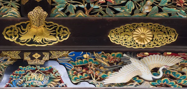 Close-up van kraan bij Kara-mon poort van Nijo kasteel. — Stockfoto