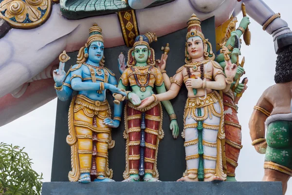 Escena de boda de Meenakshi-Shive en el santuario de Karuppana Sami . —  Fotos de Stock