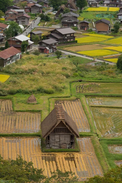 Vista aérea del granero en Shirakawago . —  Fotos de Stock