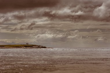 Shoreline of South Ronaldsay Island, Orkneys, Scotland. clipart