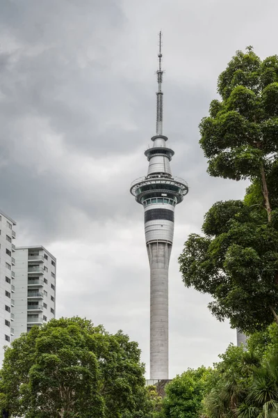 Auckland Sky Tower vista desde el sur . — Foto de Stock