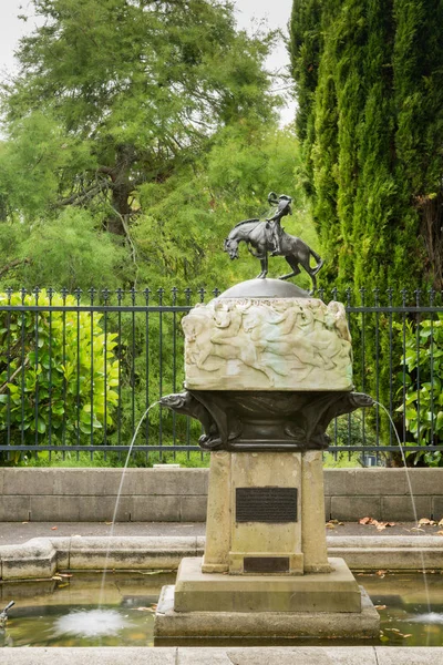 Valkýra fontána v doméně v Aucklandu. — Stock fotografie