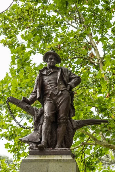 Estátua de Robert Burns em Oakland . — Fotografia de Stock