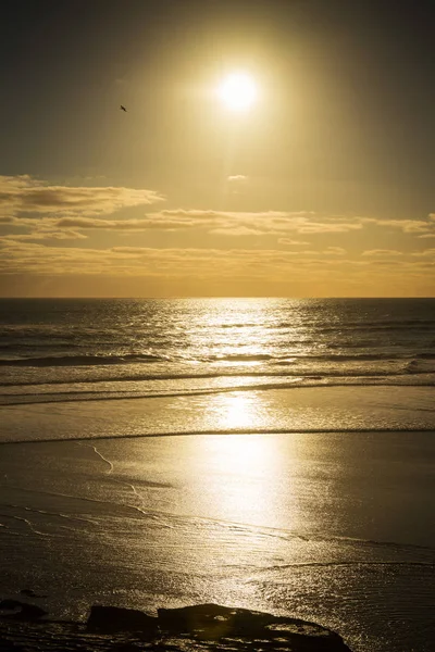 Sunset on Muriwai Beach. — Stock Photo, Image