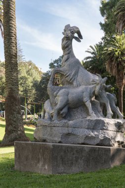 Keçi heykeli Myers Park, Auckland.