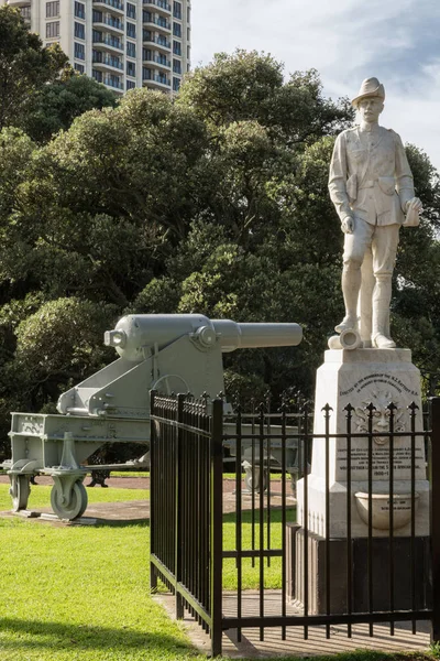 Sydafrikanska kriget artilleri Memorial i Albert Park, Auckland. — Stockfoto