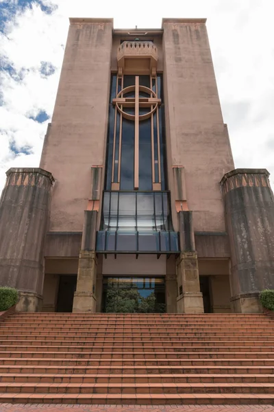 Voordeur van Saint Pauluskathedraal in Wellington. — Stockfoto