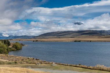 Volkan Potts Clearwater göl, Yeni Zelanda üzerinde.