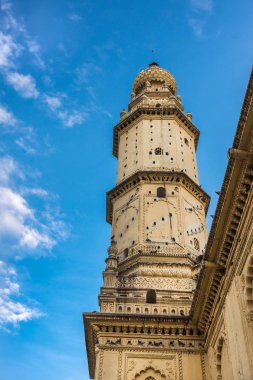 Minare Jamia Mescid Camii, Mysore, Hindistan.