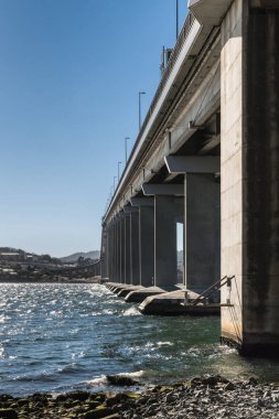 Tasman Highway Köprüsü Derwent nehir, Hobart Avustralya üzerinde.