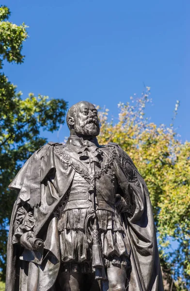 Busto de Estátua do Rei Eduardo VII em Hobart, Austrália . — Fotografia de Stock