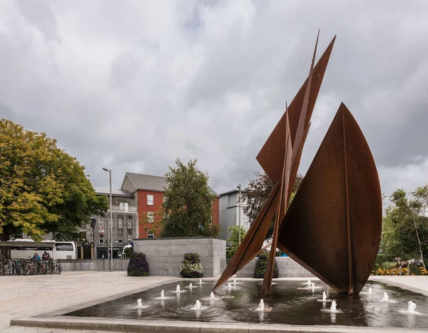 Quincentennial βρύση στην πλατεία Eyre, Ιρλανδία Galway — Φωτογραφία Αρχείου