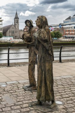 Büyük İrlandalı kıtlık heykel Dublin, İrlanda.