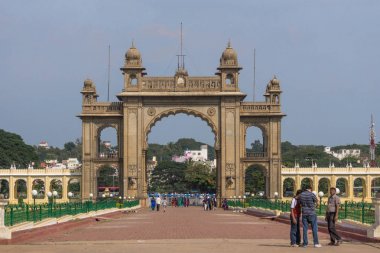 Ana Doğu kapısı Mysore Palace, India.
