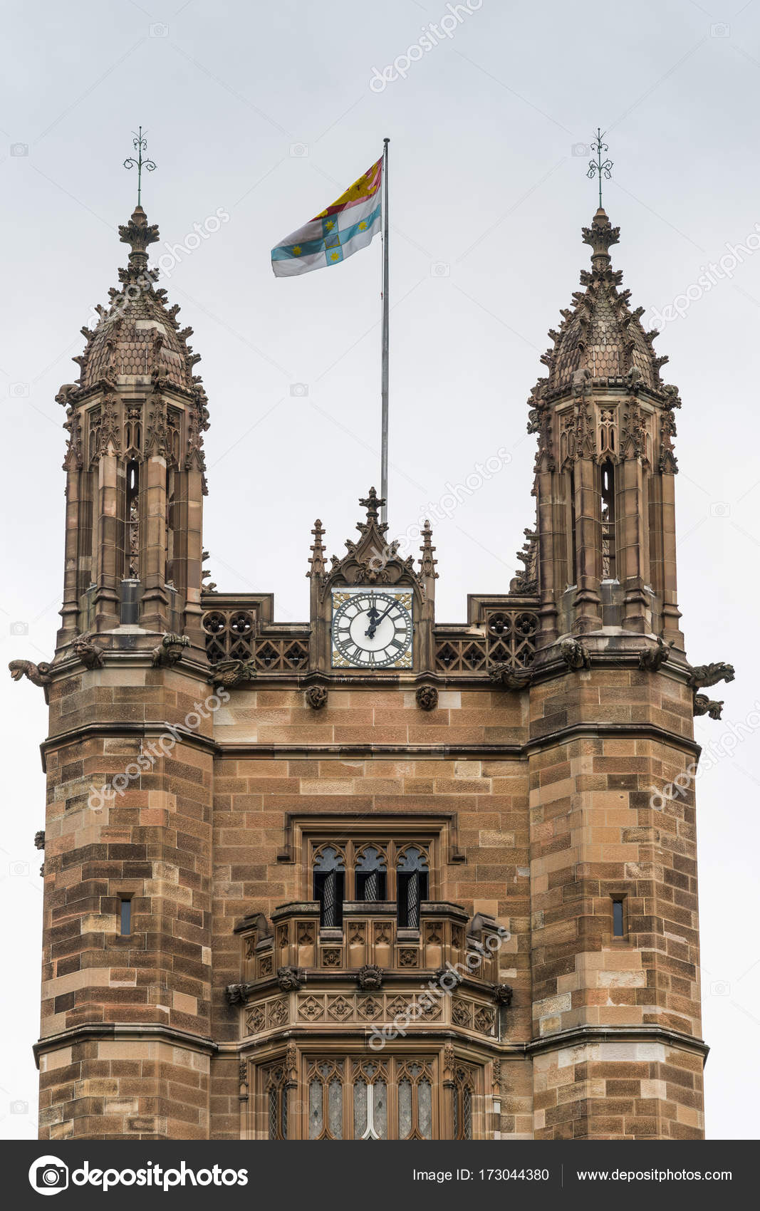 University of Sydney top of clock Australia. Stock Photo by ©Klodien 173044380