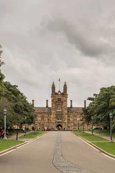 Torre del reloj de la Universidad de Sydney, Australia . — Foto de Stock