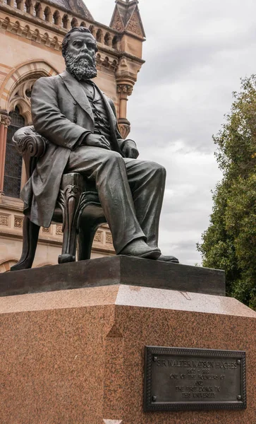 Staty av Walter Watson Hughes, Adelaide Australien. — Stockfoto