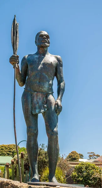 Αυτόχθονες άγαλμα ο άνθρωπος της ειρήνης, Albany Αυστραλία. — Φωτογραφία Αρχείου
