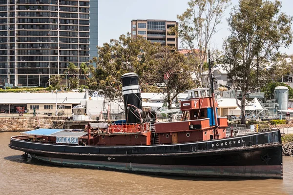 Vecchio battello a vapore forzato al museo marittimo, Brisbane Australia . — Foto Stock