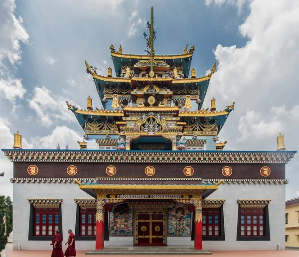 Zangdog Palri altın tapınak Namdroling Budist manastır, co