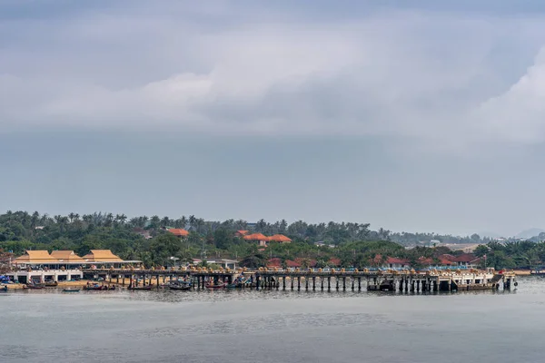 Bangrak Seatran Pier, Ko Samui Island, Tailandia . — Foto de Stock