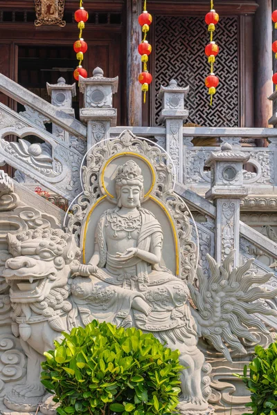Bodhisattva fresco en Chua An Long Pagoda, Da Nang Vietnam . —  Fotos de Stock