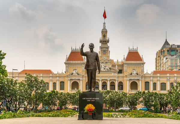 Câmara Municipal de Ho Chi Minh City, Vietnã . — Fotografia de Stock