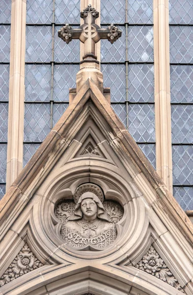 Saint Patricks Katedrali 'nde Saint Brigida freski, Melbourne, Au — Stok fotoğraf