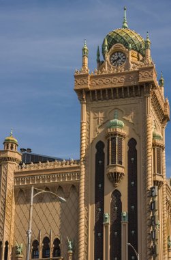 Melbourne Avustralya 'daki Forum Tiyatrosu' nun saat kulesi..