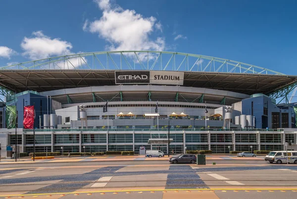 Ethiad Stadium in Docklands, Melbourne, Australië. — Stockfoto