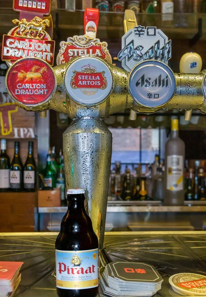 Closeup of third tap at Cookie restaurant and bar in Melbourne, — 图库照片
