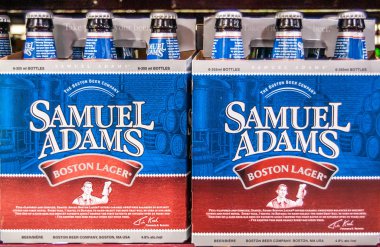 Samuel Adams Boston Lager 'ın Melbour' daki Murphy Liquor 'daki görüntüsü