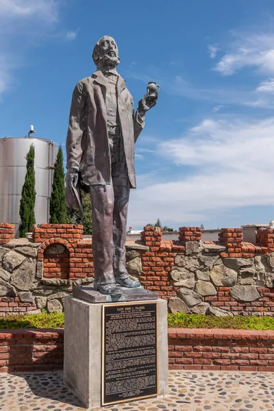 Estatua del capitán John F. Frazier en Carlsbad, California, EE.UU. . — Foto de Stock