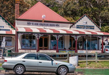 Stanley, Tazmanya, Avustralya 'daki Ye Olde Çikolata Dükkanı.