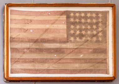 USA flag used during Japanese surrender ceremony at USS Missouri