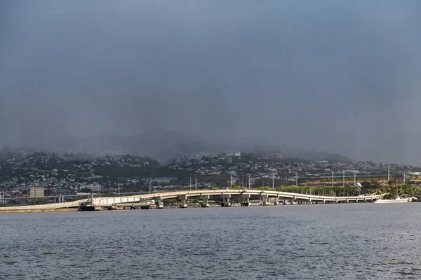 Furt-Insel-Brücke am Pearl Harbor, Oahu, Hawaii, USA. — Stockfoto