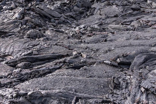 Liquid like crust of 2018 Kilauea volcano lava, Leilani Estate, — Stock Photo, Image