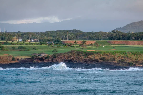 Timbers Kauai Ocean Golfbaan, Nawiliwili, Kauai, Hawaii, Usa. — Stockfoto