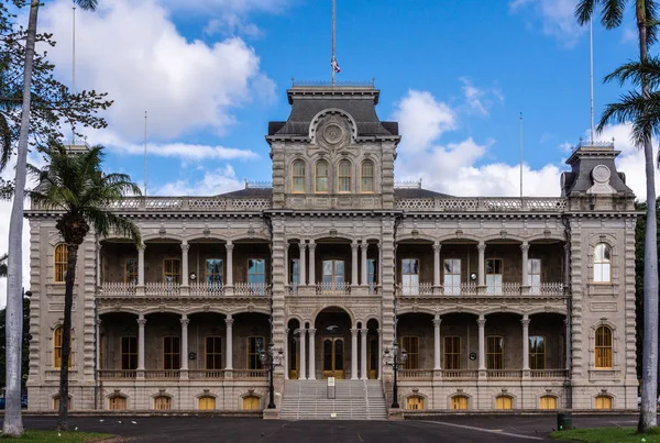 Iolani palota Honolulu, Hawaii, Egyesült Államok. — Stock Fotó