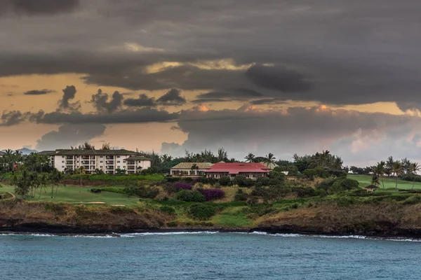 Timbers Kauai Ocean Golf Club och bostäder, Nawiliwili, Kauai, — Stockfoto