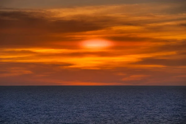Red sunset over Timor Sea, Australia. — Stock Photo, Image