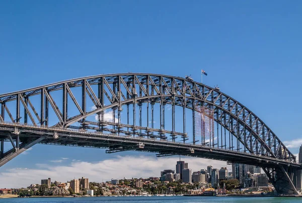 Sydney Australie Décembre 2009 Harbour Bridge Travée Métallique Complète Arc — Photo