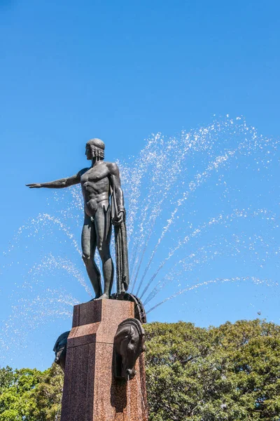 Sydney Australien December 2009 Närbild Människan Tittar Bort Staty Archibald — Stockfoto