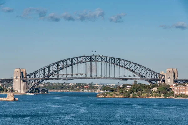 Sydney Australia Diciembre 2009 Harbour Bridge Todo Esplendor Bajo Cielo —  Fotos de Stock